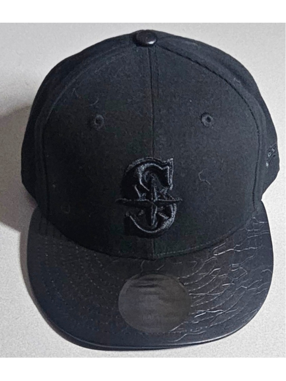 Men's Seattle Mariners New Era Black Primary Logo Basic 59FIFTY Fitted Hat